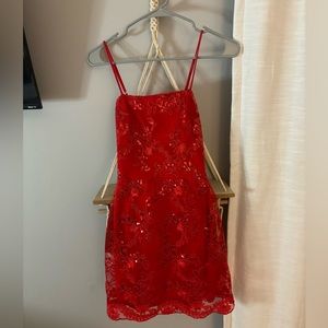 LUCY IN THE SKY RED DRESS